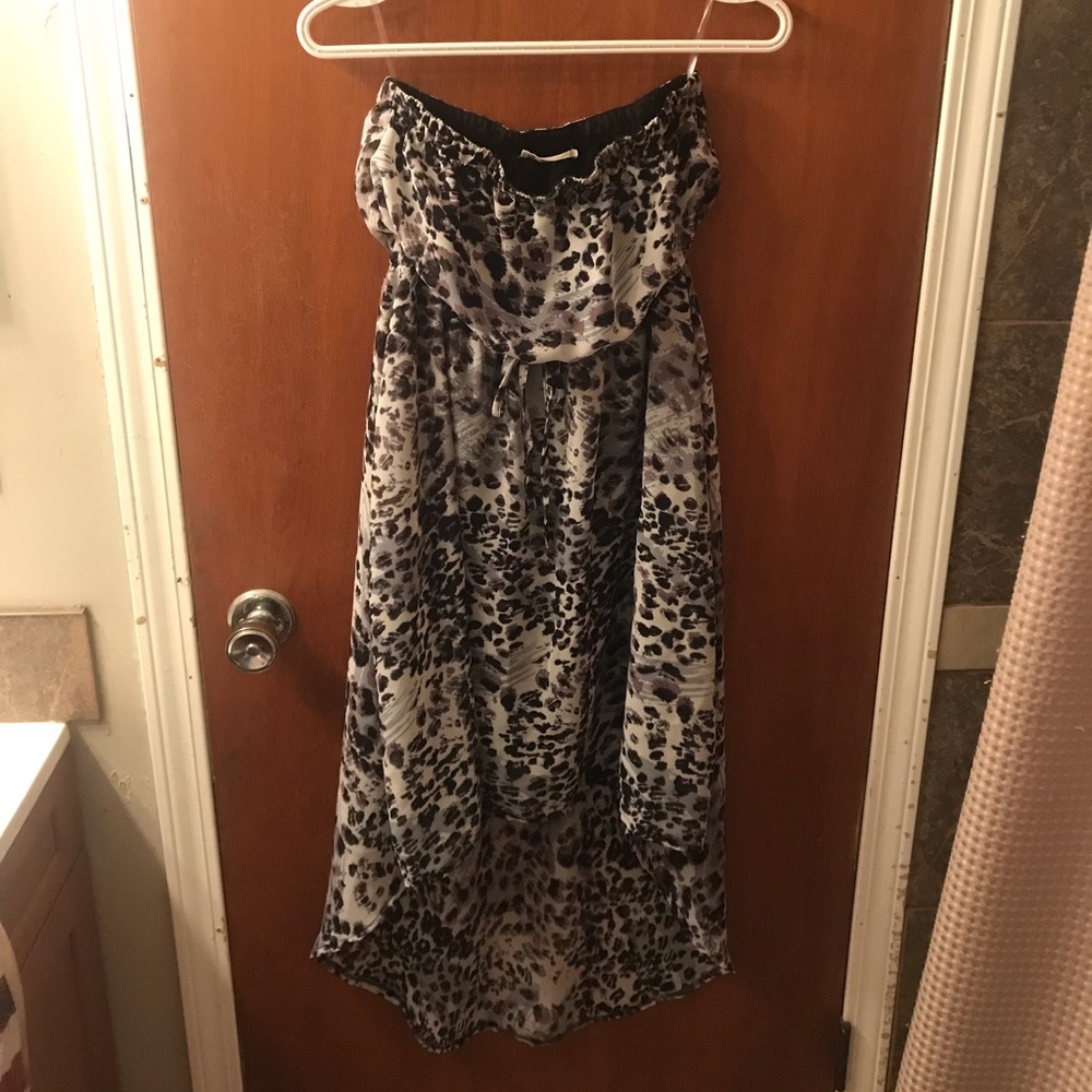 High-Low cheetah print dress